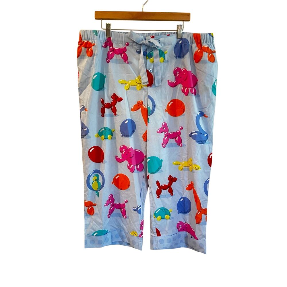 Nick & Nora Balloon Animal Pajama Pants sz XXL